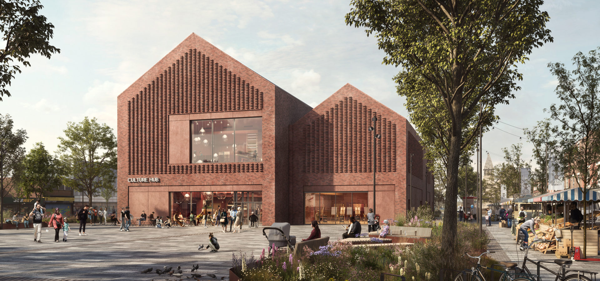 Blyth Cultural Venue Market Place Planning Approval Faulknerbrowns Architects Hh