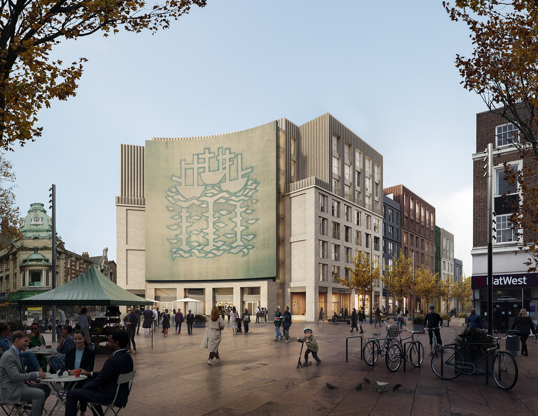 Albion Square Development Hull Planning Approval Three Ships Mural Faulknerbrowns Architects L