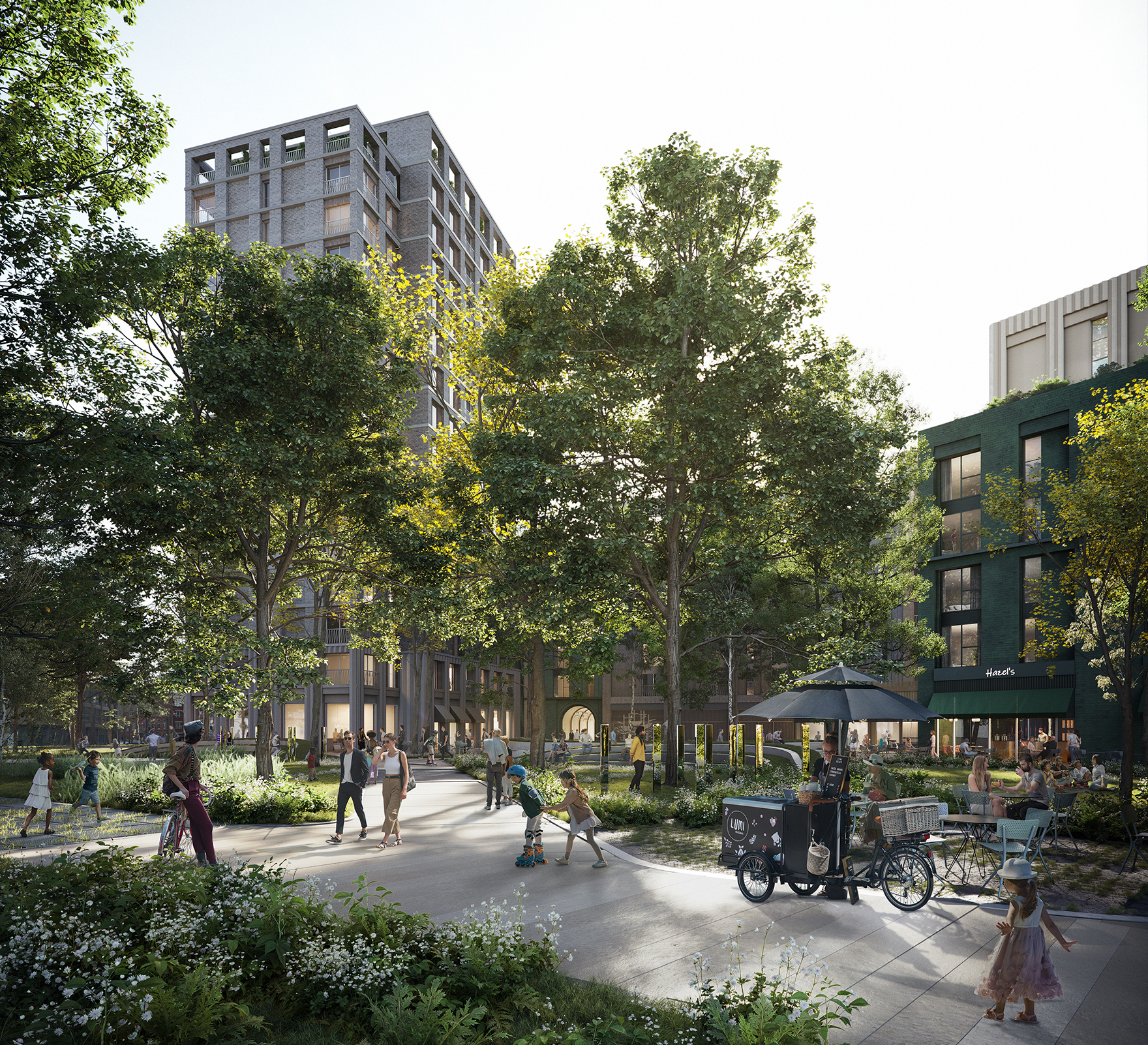 Albion Square Redevelopment Plans Revealed Woodland Urban Park Hull Faulknerbrowns Architects L