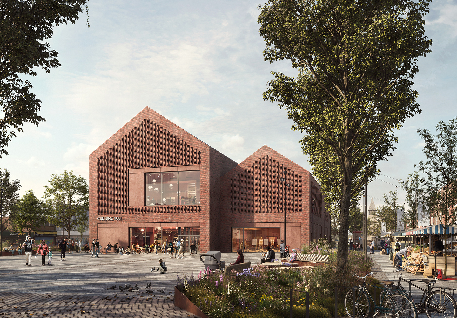Blyth Cultural Venue Market Place Planning Approval Faulknerbrowns Architects Lh