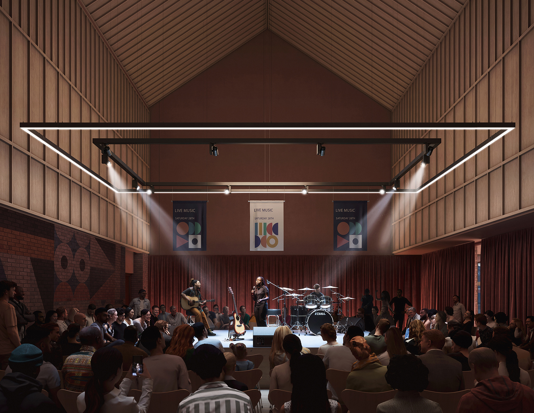 Blyth Cultural Venue Market Place Planning Approval Studio Performance Faulknerbrowns Architects L