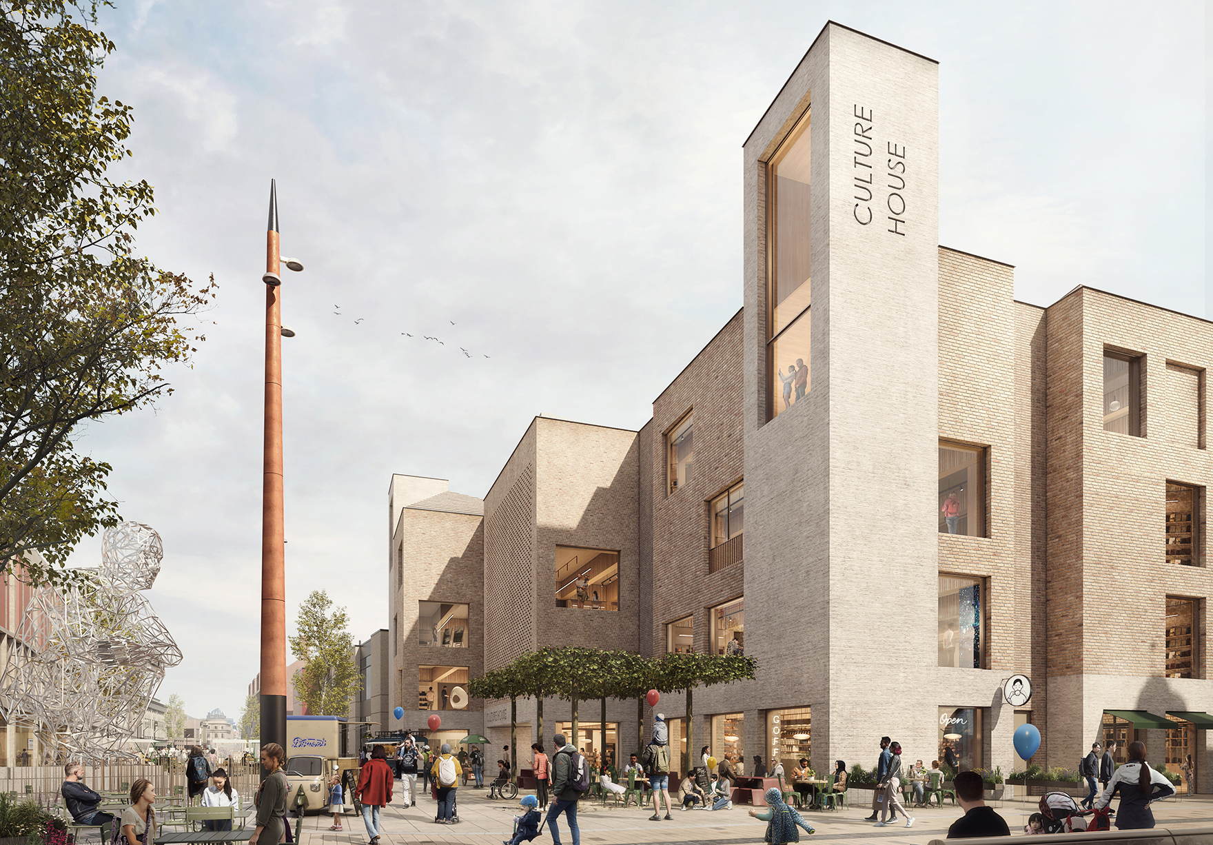 Culture House Construction Starts Riverside Sunderland Faulknerbrowns Architects Lh