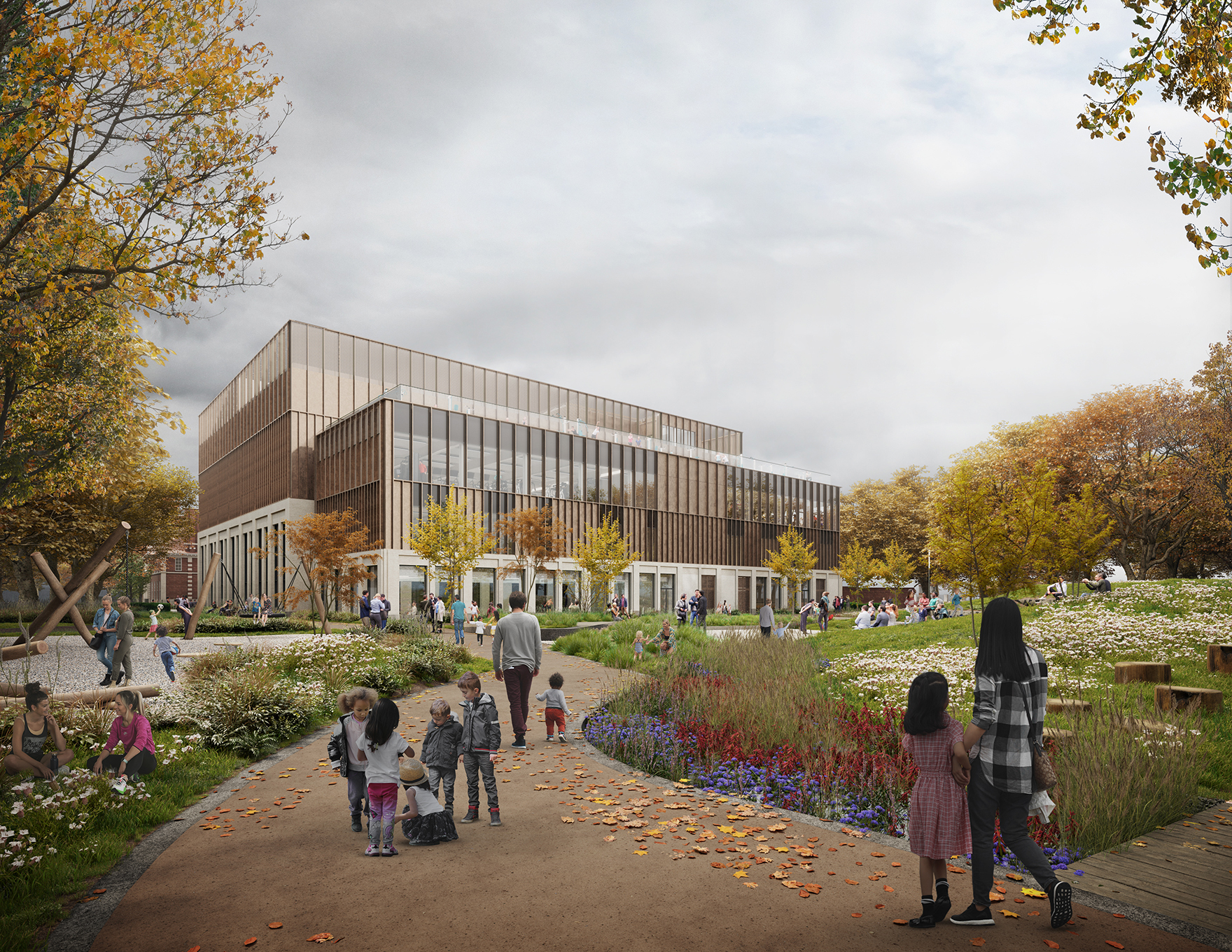 Kingston Leisure Community Centre Planning Approval Faulknerbrowns Architects L