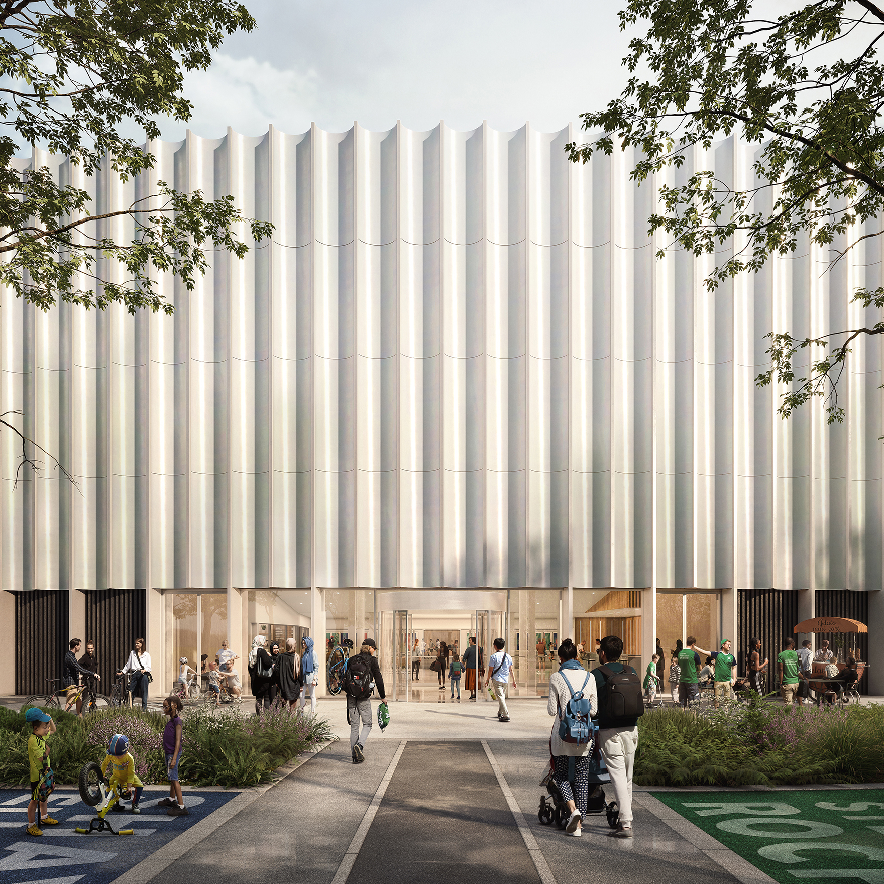 National Velodrome And Badminton Centre Entrance Sport Ireland Campus Planning Approval Faulknerbrowns Architects L