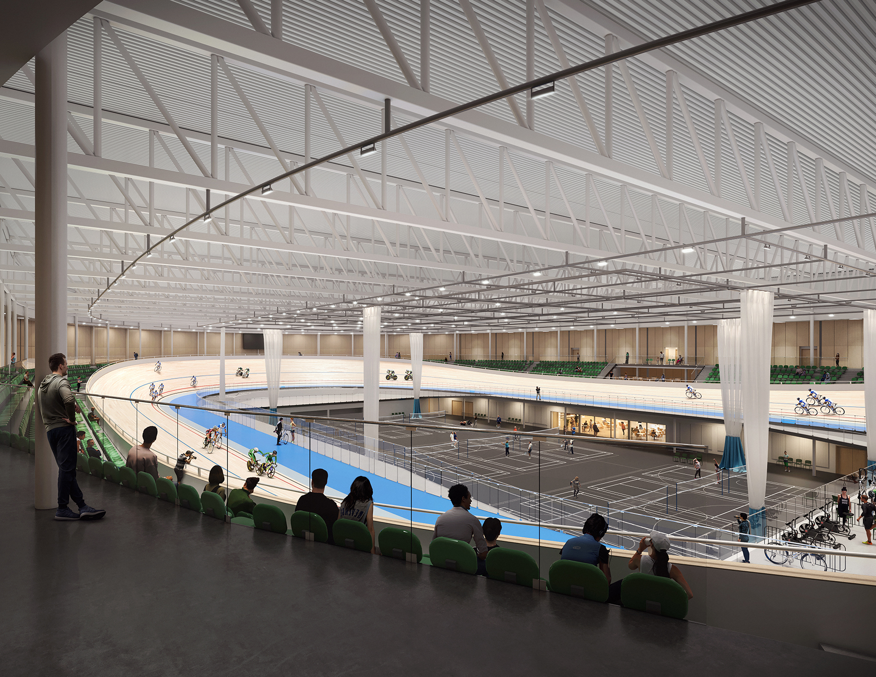 National Velodrome And Badminton Centre Indoor Track Planning Approval Faulknerbrowns Architects L
