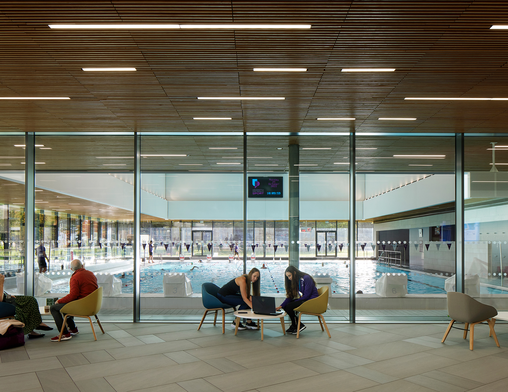 Ravelin Sports Centre Aj Architecture Awards Winner Leisure Entrance Faulknerbrowns Architects L