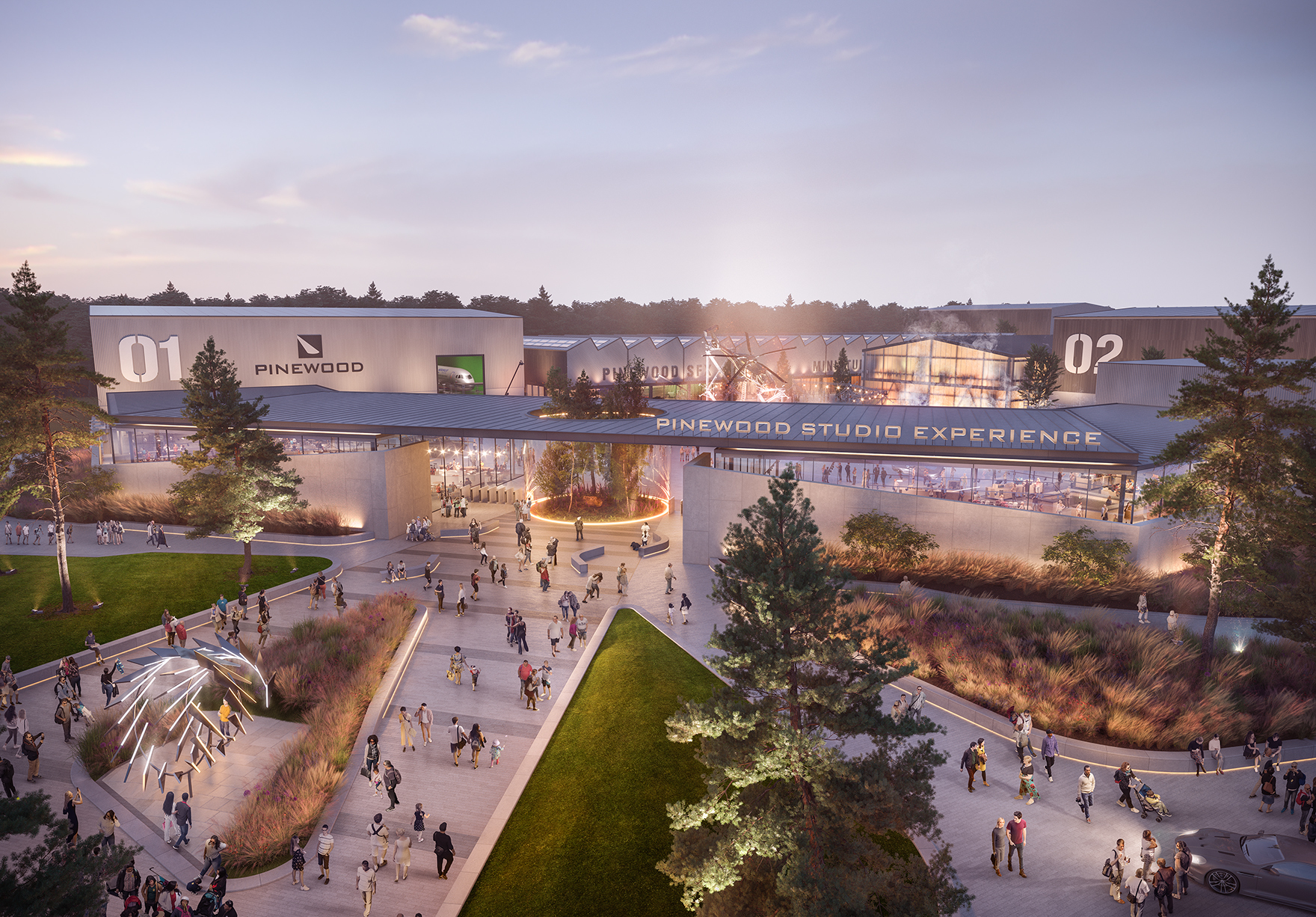 Screen Hub Uk Pinewood Studios Expansion Faulknerbrowns Architects Planning Approval