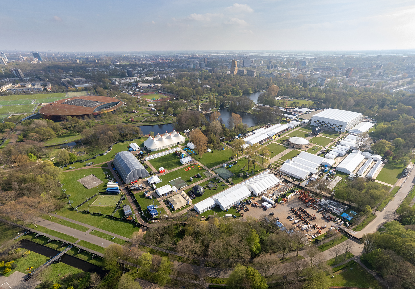 Sportcampus Zuiderpark Hosts Invictus Games Aerial View Faulknerbrowns Architects Lh