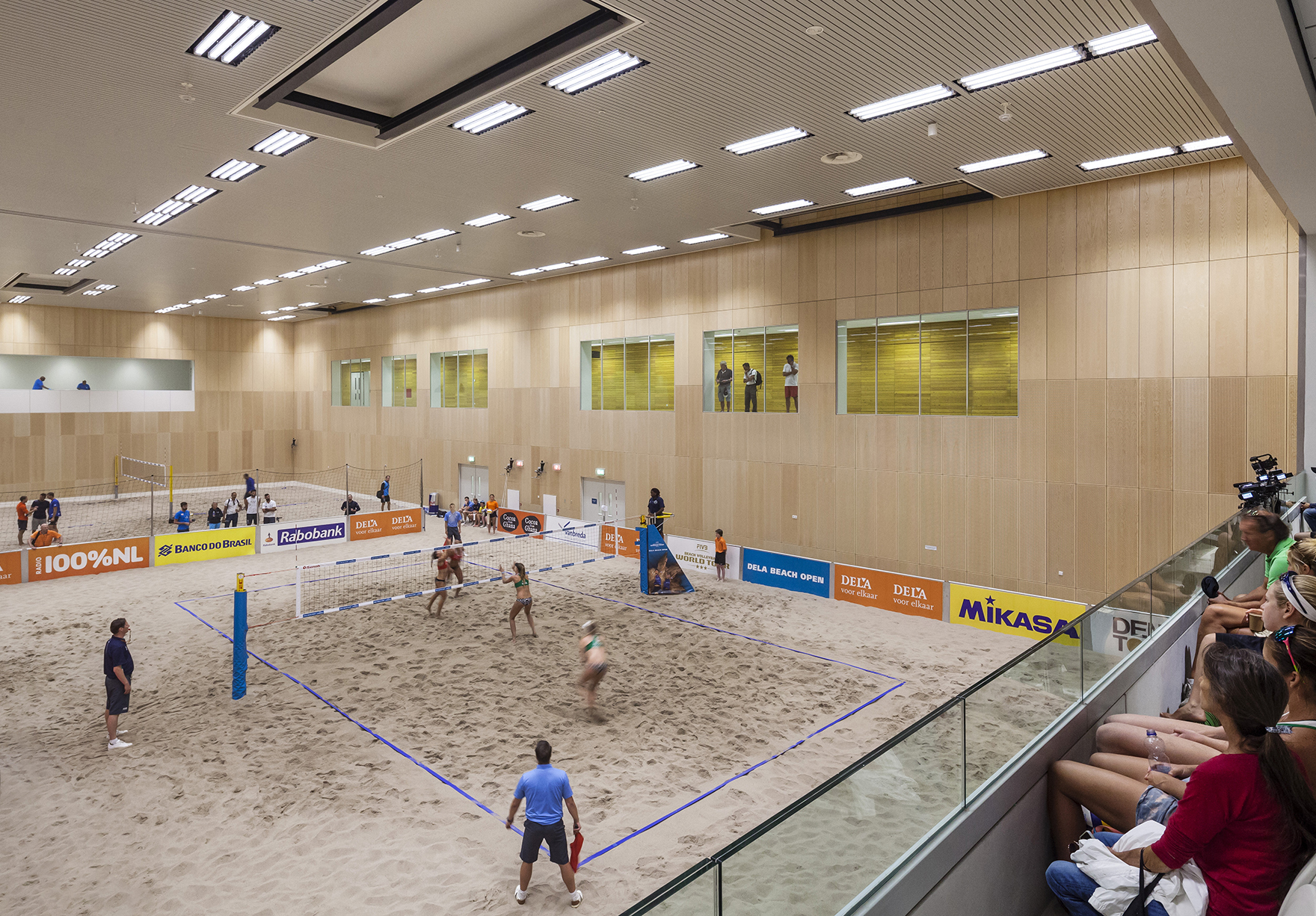 Sportcampus Zuiderpark The Hague Den Haag Netherlands Sport Education Beach Volleyball Hall Opening Match Csh