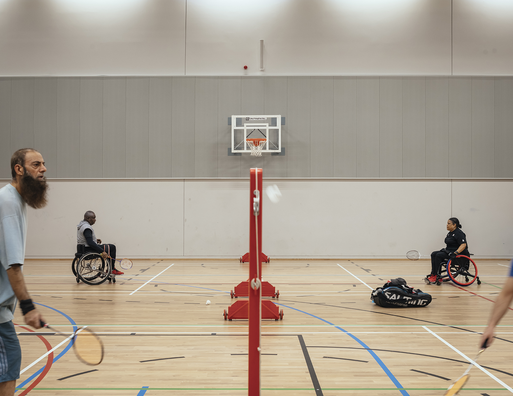 Britannia Leisure Centre Faulknerbrowns Architects Universal Design Wheelchair Badminton L