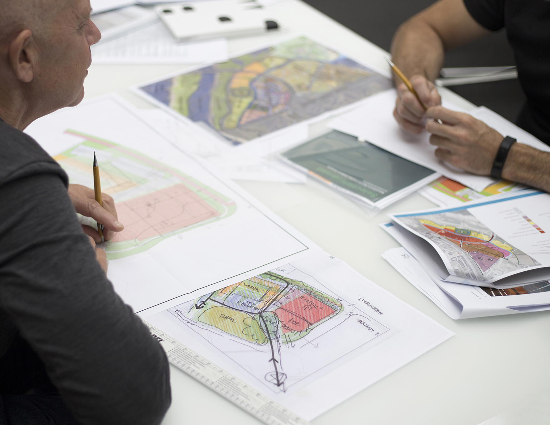 Faulknerbrowns University Masterplan Team Design Review Over Sketch L